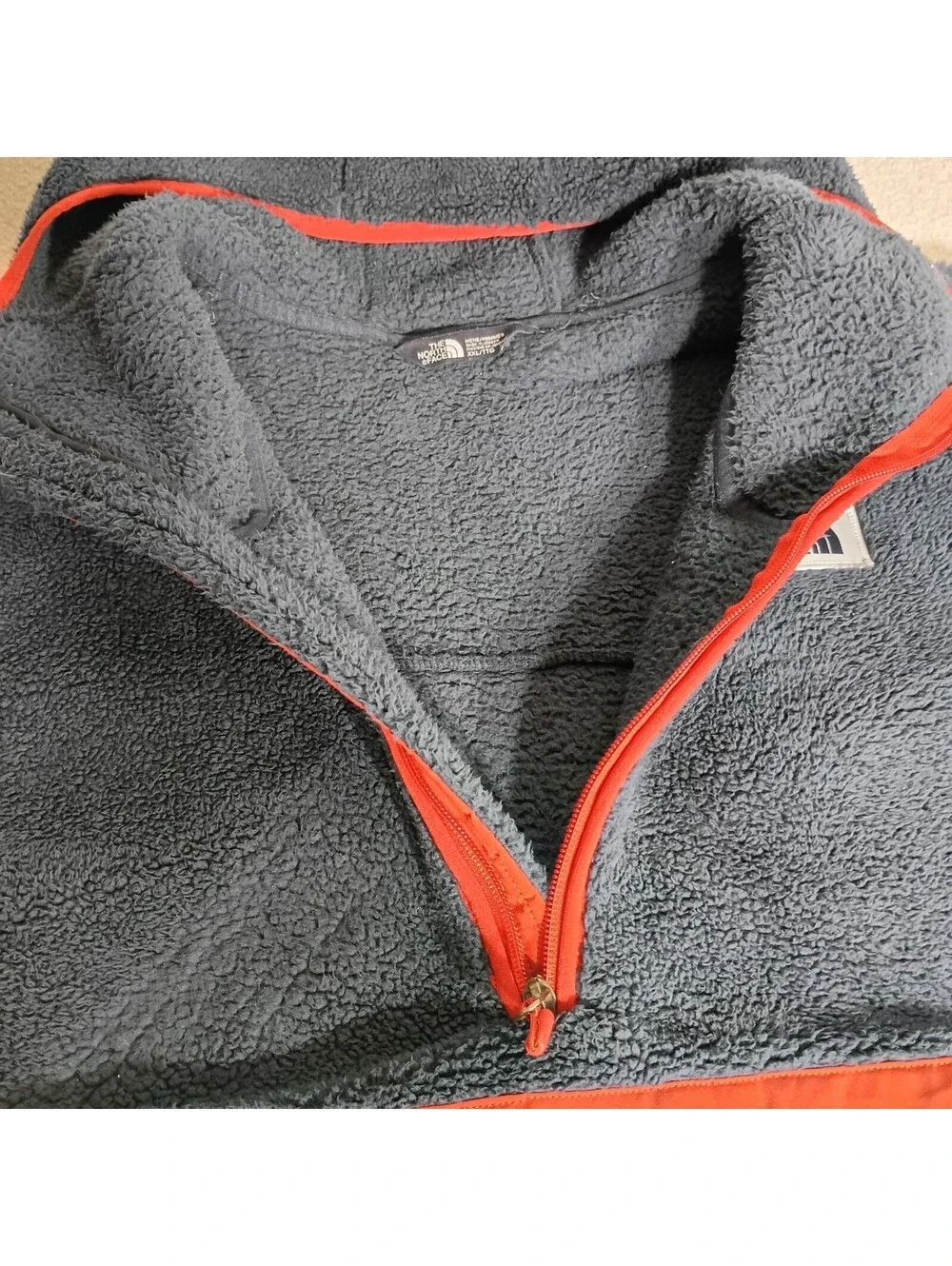 The North Face Men’s XXL Campshire Pullover Navy Center Pocket Sherpa Hooded